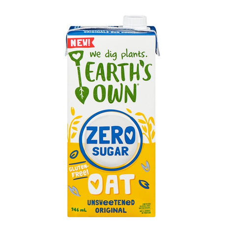 Earth's Own Oat Unsweetened Original Zero Sugar 12 x 946mL