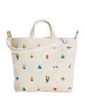 BAGGU Horizontal Zip Duck Bag Embroidered Ditsy Floral - Yeswellness