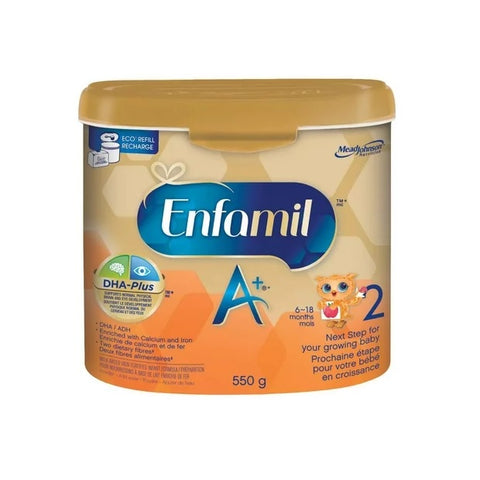 Enfamil A+ Infant Formula Powder 2 DHA-Plus 550g - YesWellness.com