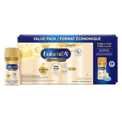 Enfamil A+ NeuroPro Baby Formula with Iron Ready to Feed 18x237 Bottles - YesWellness.com