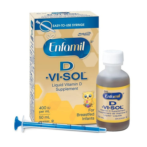 Enfamil D-Vi-Sol Liquid Vitamin D Supplement For Breastfed Infants 50mL - YesWellness.com