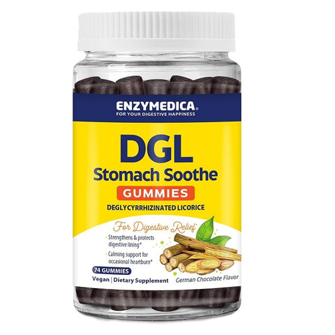 Enzymedica DGL Stomach Soothe Gummies 74 Gummies