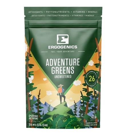 Ergogenics Adventure Greens Unsweetened 210g