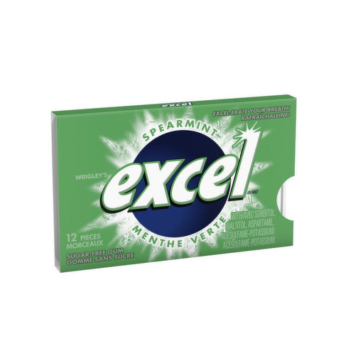 Expires October 2024 Clearance Excel Sugar-Free Chewing Gum 12x12 Pieces - Spearmint