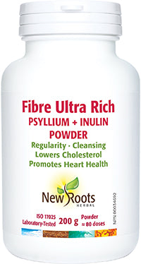 New Roots Herbal Fiber Ultra Rich Psyllium + Inulin (Various Sizes)