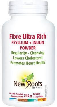 New Roots Herbal Fiber Ultra Rich Psyllium + Inulin (Various Sizes)