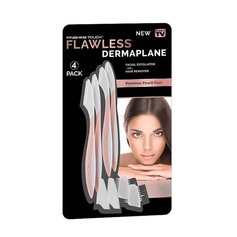 Finishing Touch Flawless Dermaplane Facial Exfoliator And Hair Remover 4 Pack - YesWellness.com