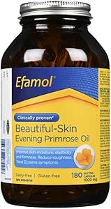 Expires February 2025 Clearance Flora Health Efamol Beautiful-Skin Evening Primrose Oil 500mg 180 Softgel Capsules