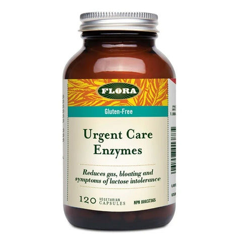 Flora Health Gluten-Free Urgent Care Enzymes Vegetarian Capsules