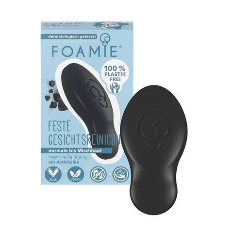 Foamie Cleansing Face Bar Normal To Combination Skin Charcoal 80g