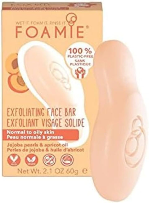 Foamie Cleansing Face Bar Normal To Oily Skin Jojoba & Apricot Oil 80g