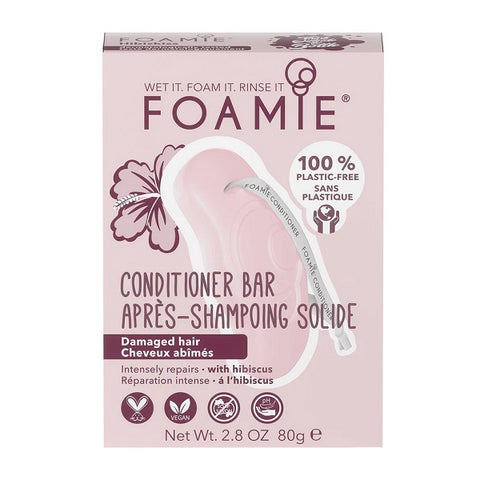 Foamie Conditioner Bar Damaged Hair Hibiscus 80g