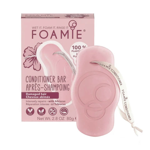 Foamie Conditioner Bar Damaged Hair Hibiscus 80g