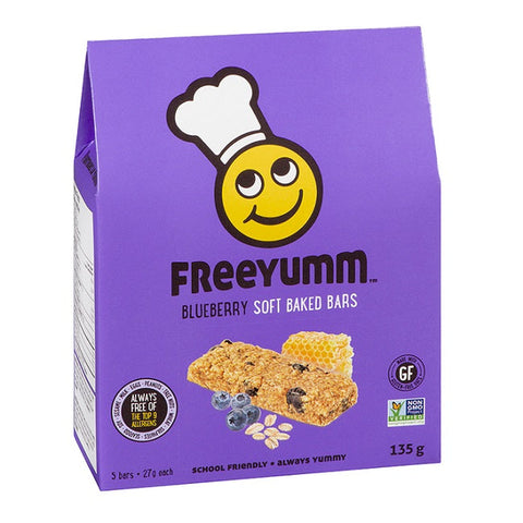 Expires March 2025 Clearance Freeyumm Blueberry Soft Baked Oat Bars 6x135g