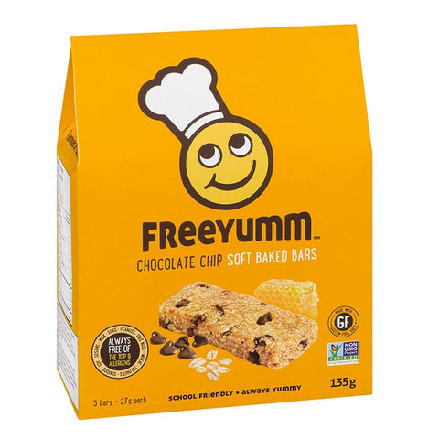 Expires January 2025 Clearance Freeyumm Chocolate Chip Soft Baked Oat Bars 6x135g