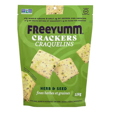 Freeyumm Herb & Seed Crackers 6x120g