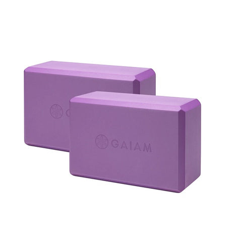 Gaiam Yoga Block 2 Pack (Various Colours) - YesWellness.com