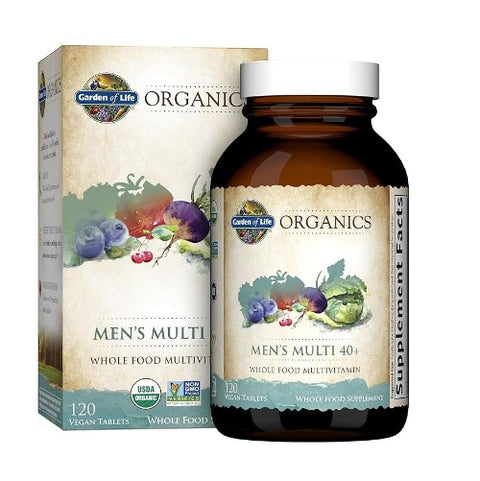 Garden of Life Organics Men's Multi 40+ - 60 tablets - YesWellness.com