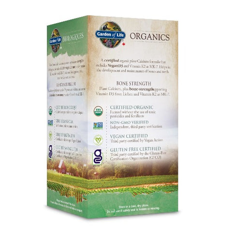 Garden of Life Organics Organic Plant Calcium - 90 Vegan Tablets - YesWellness.com