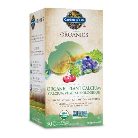 Garden of Life Organics Organic Plant Calcium - 90 Vegan Tablets - YesWellness.com