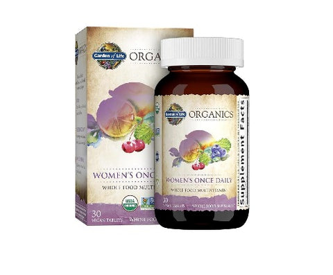 Garden of Life Organics Women's Once Daily Multivitamin - 30 Tablets - YesWellness.com
