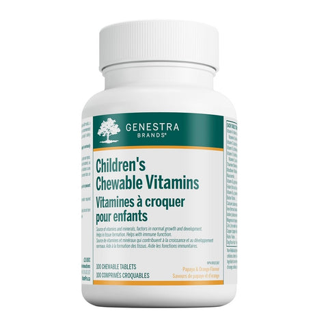 Genestra Children's Chewable Vitamins Papaya & Orange 100 Chewable Tablets