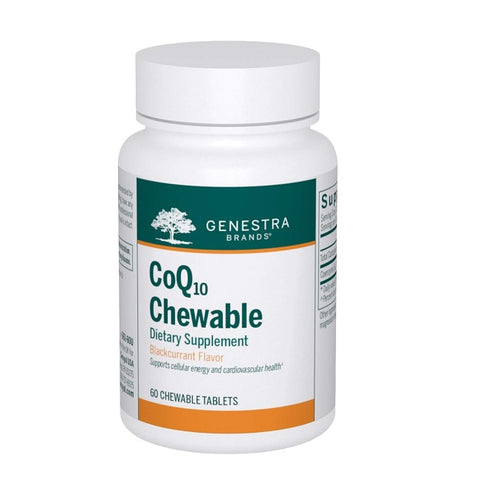 Genestra CoQ10 Chewable Blackcurrant Flavor 60 Chewable Tablets