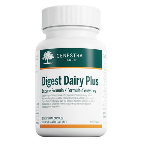 Genestra Digest Dairy Plus Enzyme Formula 60 Veg Capsules