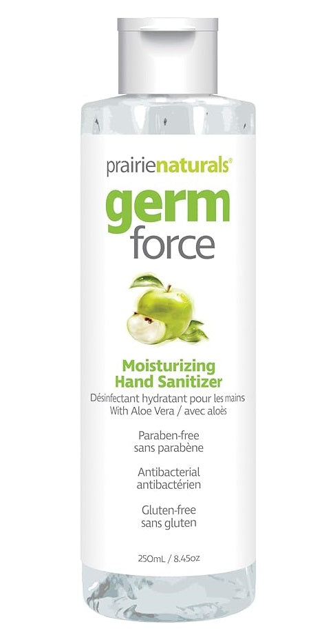 Germ-Force Moisturizing Hand Sanitizer Green Apple - Paraben-Free 250mL - Yeswellness.com