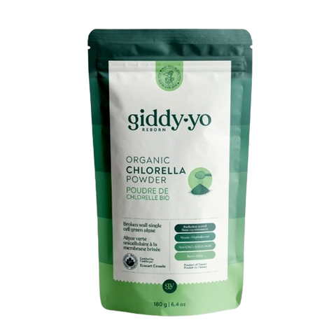 Giddy Yo Chlorella Powder Broken Cell Wall Certified Organic