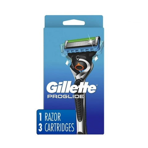 Gillette ProGlide Men's Razor Handle + 3 Blade Refills