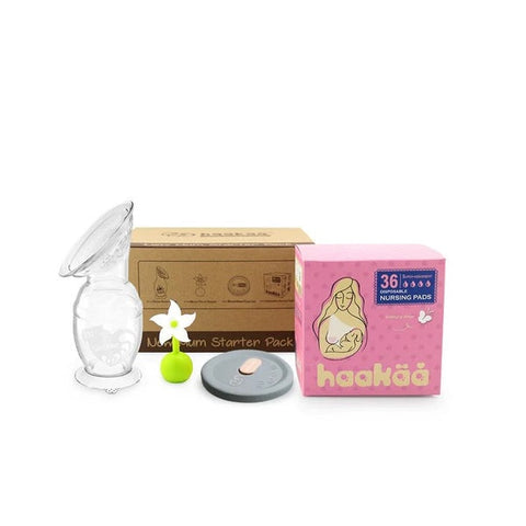 Haakaa Breast Pump New Mum Starter Kit Pack 100mL