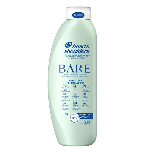 Head & Shoulders Bare Pure Clean Shampoo - 400mL