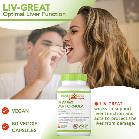 Healthology Liv-Great Liver Formula 60 Capsules - YesWellness.com