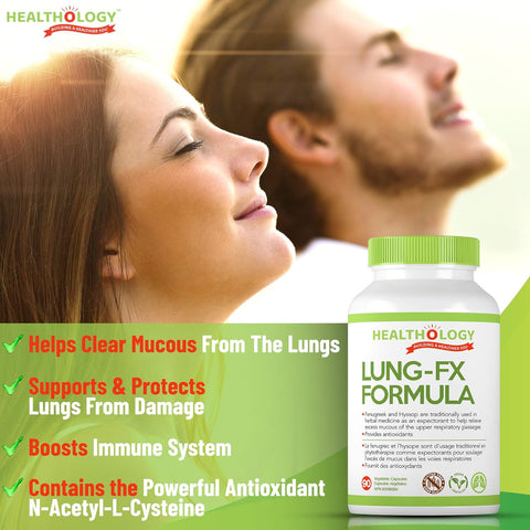 Healthology Lung-Fx Formula 90 Capsules - YesWellness.com