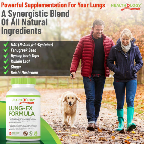 Healthology Lung-Fx Formula 90 Capsules - YesWellness.com