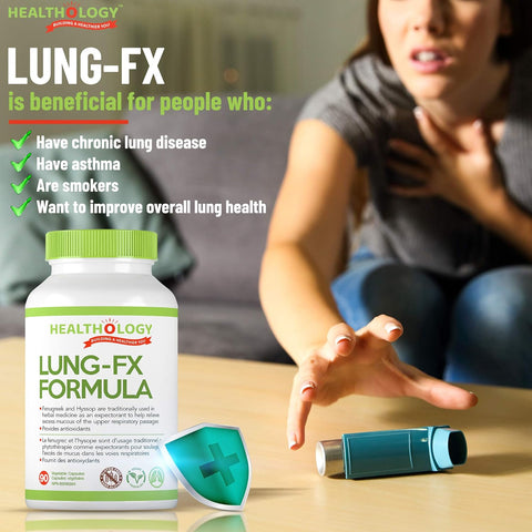 Healthology Lung-Fx Formula 90 Capsules - YesWellness.com