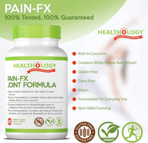 Healthology Pain-Fx Joint Formula 60 Capsules - YesWellness.com