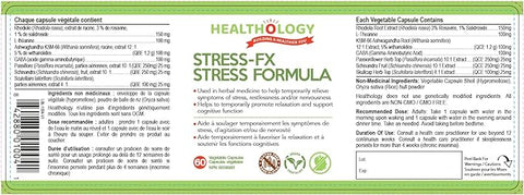 Healthology Stress-Fx Stress Formula 60 Capsules - YesWellness.com