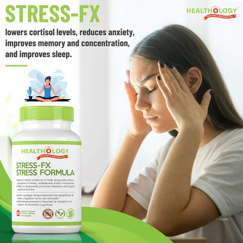 Healthology Stress-Fx Stress Formula 60 Capsules - YesWellness.com