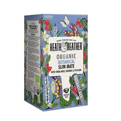 Heath & Heather Organic Botanical Slim Mate Tea 20 Count