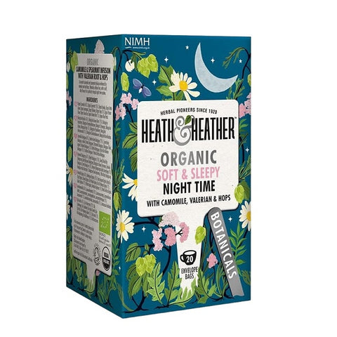 Heath & Heather Organic Soft & Sleepy Night Time Tea 20 Count