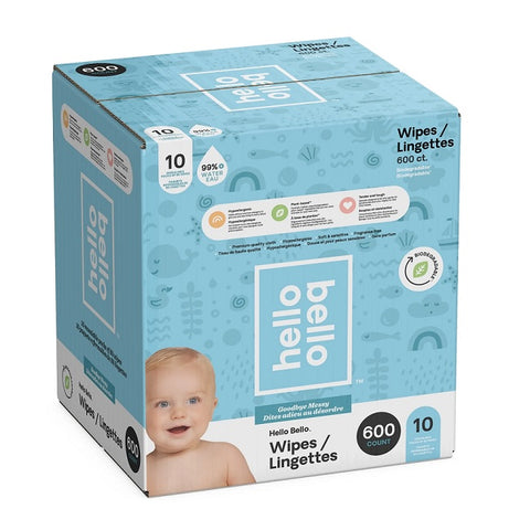 Hello Bello Baby Wipes 600 Count