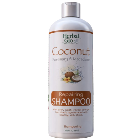 Herbal Glo Coconut Rosemary Macadamia Shampoo 350mL - Yeswellness