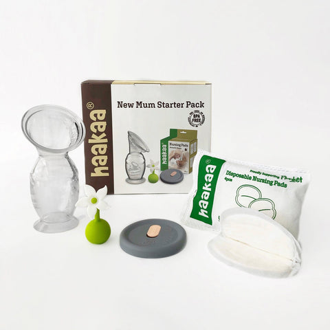 Haakaa Breast Pump New Mum Starter Kit Pack 100mL