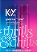 K-Y Yours and Mine Couples Lubricant 2 Bottles x 44mL