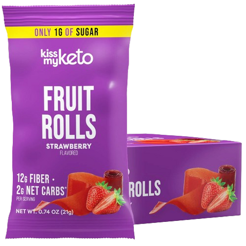 Kiss My Keto Fruit Rolls - Strawberry - Yeswellness