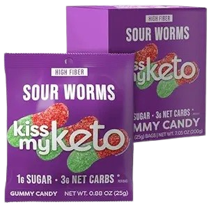 Kiss My Keto Gummies Sour Worms - Yeswellness