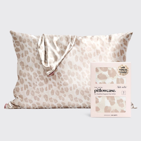 Kitsch Satin Pillowcase - Leopard - Yeswellness