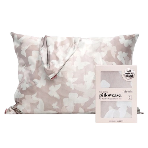 Kitsch Satin Pillowcase - Champagene Butterfly - Yeswellness